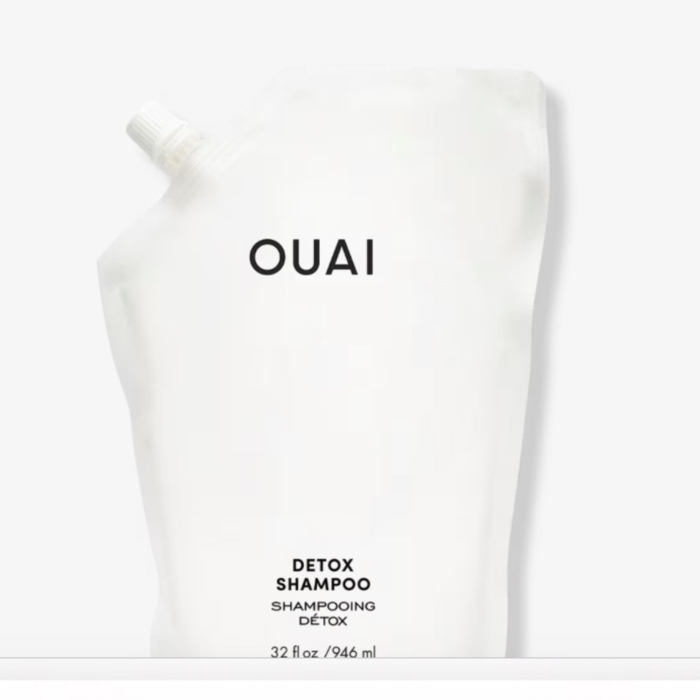 OUAI Detox Clarifying Hair Shampoo Refill 32 oz cleanse remove build up smells 👌